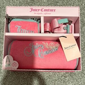 Juicy Couture Pink and Blue heritage barrel set
